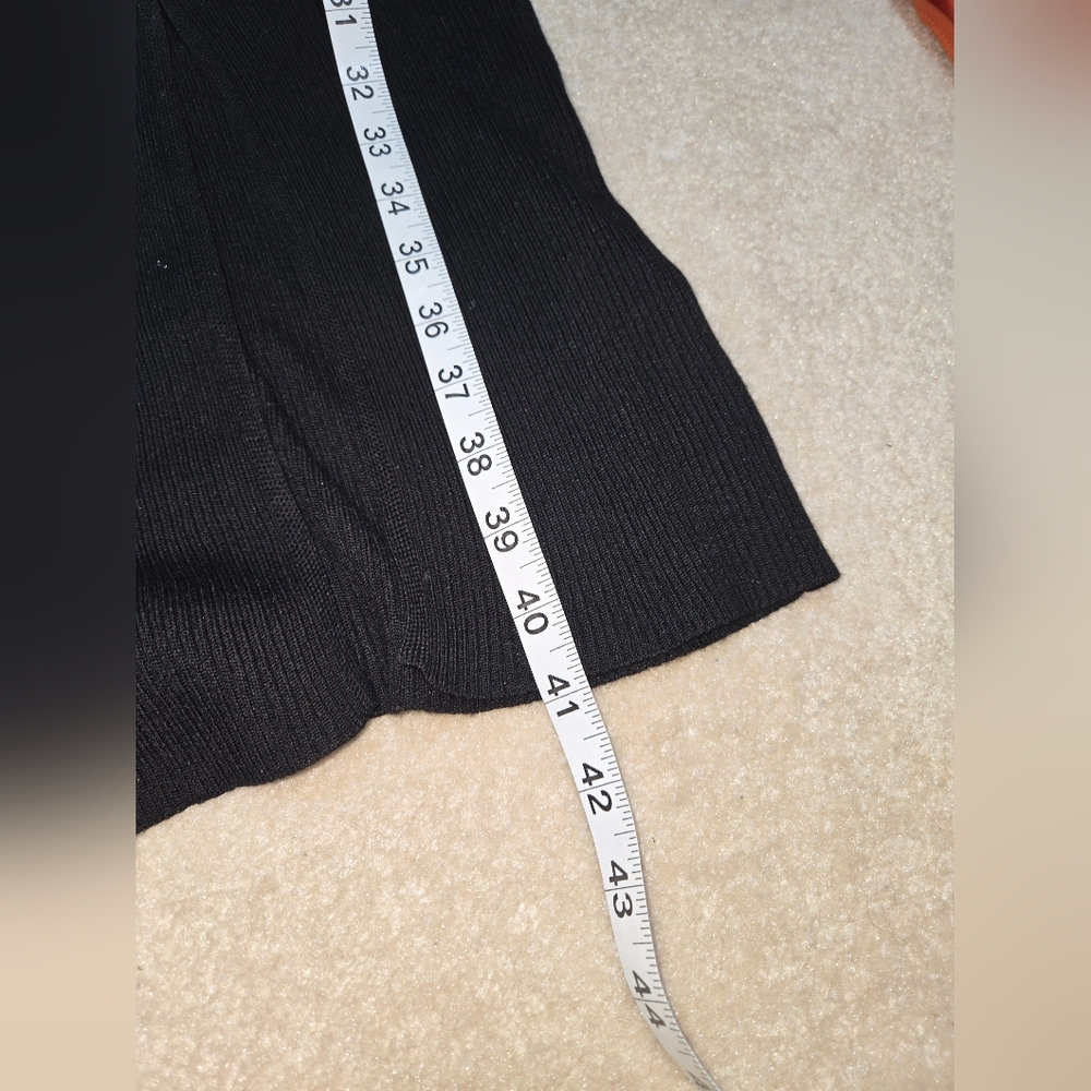 Fashion Nova Black Cute As A Bow Ribbed Midi Dress 1X - Picture 13 of 13